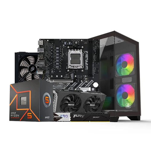 AMD Ryzen 5 7500F 16GB RAM 500GB SSD RTX 5050 8GB Gaming PC Price in BD