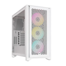 Corsair iCUE 4000D RGB AIRFLOW Mid-Tower ATX Desktop Case White