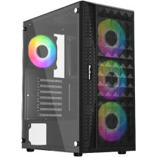 MaxGreen 2616 Mid Tower ARGB ATX Gaming Case Black