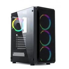 MaxGreen JX188-9 Mid Tower ATX Gaming Casing Black