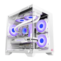 Monarch MYSTERY BOX X5 Desktop Gaming Case White