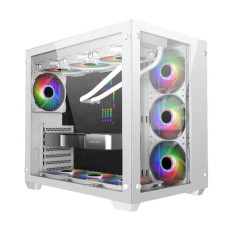 PC Power ICEBERG PP-H40 ARGB ATX Gaming Case White