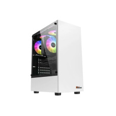 PC Power PG100 SNOW MAN ARGB ATX Gaming Case White