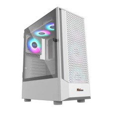 PC Power PG500 AIR LOCK MESH ARGB ATX Gaming Case White