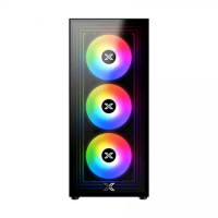 Xigmatek Phantom Mid Tower Tempered Glass Gaming Case Black