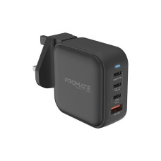 Promate GaNPort4-100PD QC3.0 100W GaNFast Charger