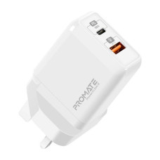 Promate PowerCube-2 18W High-Speed Wall Charger White