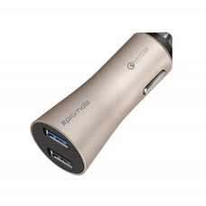 Promate Robust-QC3 3.0 Quick Charge Car Charger