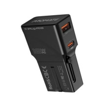 Promate TriPlug-PD18 Universal Travel 18W Charging Adapter