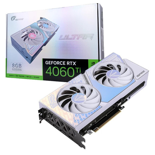 Colorful iGame GeForce RTX 4060 Ti Ultra W DUO OC 8GB-V 8GB GDDR6 Graphics Card