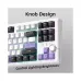 Magegee SKY87 Tri-mode Gasket Mounted Mechanical Keyboard - ICE Purple