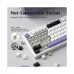 Magegee SKY87 Tri-mode Gasket Mounted Mechanical Keyboard - ICE Purple