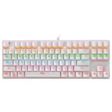 BAJEAL K100 TKL Hot-swappable Blue Switch Mechanical Keyboard White