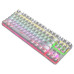 BAJEAL K100 TKL Hot-swappable Blue Switch Mechanical Keyboard White