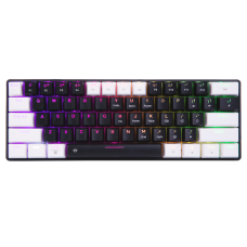 DAREU EK861S Black on White Wired RGB Mechanical Keyboard