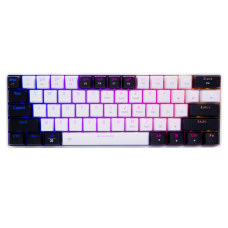 DAREU EK861S White on Black Wired RGB Mechanical Keyboard