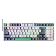 Machenike K500-B84 Red Switch RGB Mechanical Keyboard White