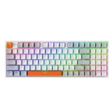 Machenike K500-B94W Blue Switch Tri-Mode RGB Mechanical Keyboard Gray