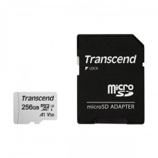 Transcend microSDXC/SDHC 300S 256GB UHS-I U3 Memory Card with Adapter