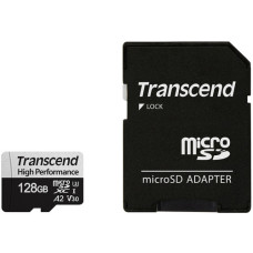 Transcend microSDXC/SDHC 330S 128GB UHS-I U3 Memory Card with Adapter