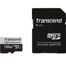 Transcend microSDXC/SDHC 350V 128GB UHS-I U3 Memory Card with Adapter