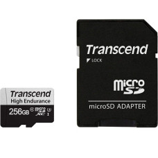 Transcend microSDXC/SDHC 350V 256GB UHS-I U3 Memory Card with Adapter
