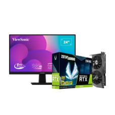 ViewSonic VX2405-P-MHD 24" Monitor and Zotac RTX 3050 Twin Edge GDDR6 8GB Graphics Card Bundle