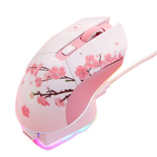 Dareu EM901X RGB Wireless Pink Gaming Mouse With Dock