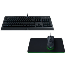 Razer Level Up Bundle Wired Black Gaming Keyboard, Mouse & Mouse Pad Combo