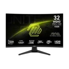 MSI MAG 321CQF E18 32 Inch WQHD 180Hz Rapid VA Curved Gaming Monitor