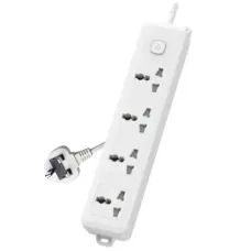 Deli CT703ES 3 Pin 4 Port 3 Meter Surge Protection Power Strip