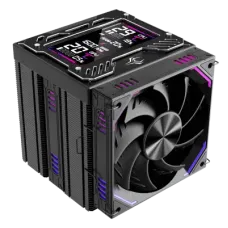 1ST PLAYER FT12DSL-6 DUAL TOWER CPU AIR COOLER WITH DISPLAY BLACK