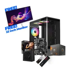 PQS Special AMD Ryzen 7 Pro 5755G 16GB RAM 256GB SSD Desktop PC with Monitor