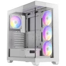 Antec CX300 ARGB White Dual Glass Mid Tower ATX Gaming Case