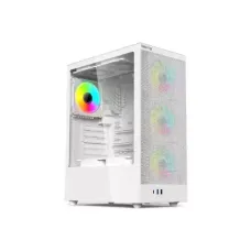 Value-Top AUNIX 81F4W ATX ARGB Gaming Case White