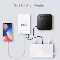 WGP 10400 mAh Mini UPS- Router + ONU Backup Up To 8 Hours (5V, 9V, 12V Output) 