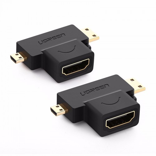 UGREEN Micro HDMI + Mini HDMI Male to HDMI Female Adapter