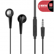 UiiSii U6 In-Ear Dynamic Driver Earphones with Mic – Black
