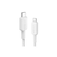 Anker 322 Braided 3ft USB-C to Lightning Cable (White)