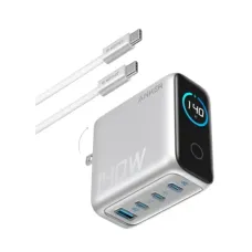 Anker Zolo 140W 4-Port PD 3.1 USB-C Fast Charger (Silver)