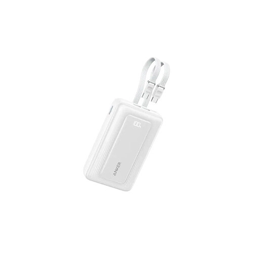 Anker Zolo 45W 20000mAh Power Bank White with Dual Built-in Type-C Cable
