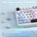 AULA S75 Pro Knob White & Blue Mechanical Keyboard