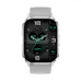 Blisbond Alpha Silver AMOLED Bluetooth Calling Smart Watch with Black & Grey Dual Straps