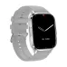 Blisbond Alpha Silver AMOLED Bluetooth Calling Smart Watch with Black & Grey Dual Straps