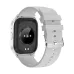 Blisbond Alpha Silver AMOLED Bluetooth Calling Smart Watch with Black & Grey Dual Straps