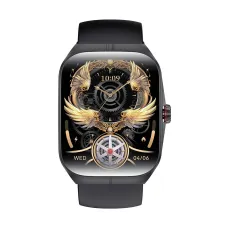 Blisbond Crescent Black AMOLED Bluetooth Calling Smart Watch