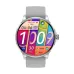 Blisbond Senor Silver AMOLED Bluetooth Calling Smart Watch with Black & Grey Dual Straps