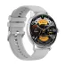 Blisbond Senor Silver AMOLED Bluetooth Calling Smart Watch with Black & Grey Dual Straps
