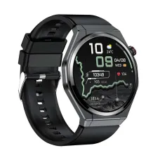 Blisbond Vertex Black AMOLED Bluetooth Calling Smart Watch