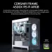 CORSAIR FRAME 4500X RS-R ARGB Panoramic Glass Mid-Tower Desktop Case (White)